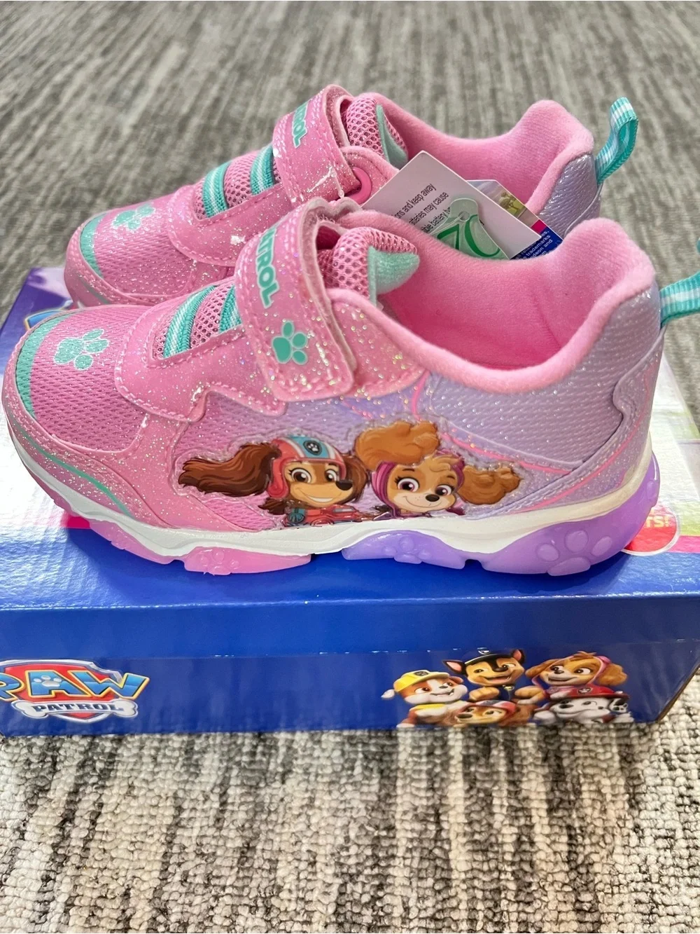 GIRLS' NICKELODEON KID PAW PATROL LIGHT-UP SHOES SIZE 10